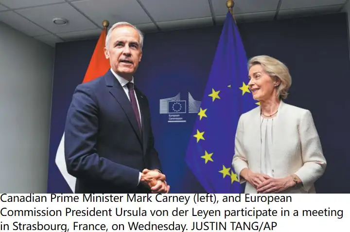 Carney welcomes EU's associate membership
